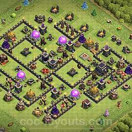 Base plan TH9 (design / layout) with Link, Anti Everything for Farming 2023, #200