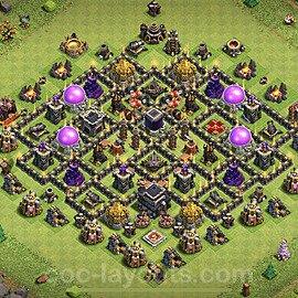 Base plan TH9 Max Levels with Link for Farming 2023, #201