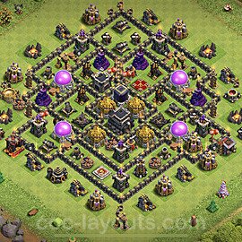 Base plan TH9 Max Levels with Link, Anti Everything for Farming, #219