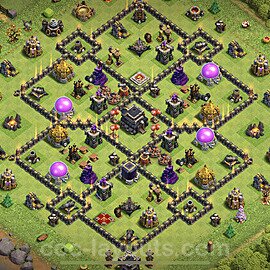 Base plan TH9 (design / layout) with Link for Farming 2023, #229