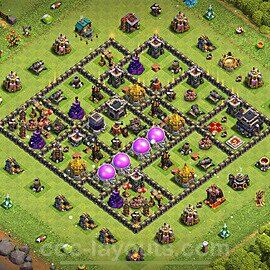 Base plan TH9 (design / layout) with Link, Hybrid for Farming 2023, #264