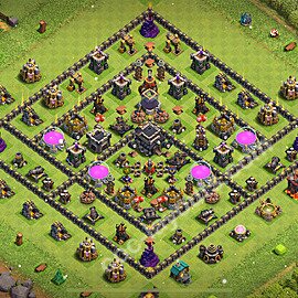 Base plan TH9 Max Levels with Link for Farming 2025, #271