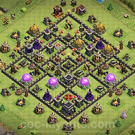 Base plan TH9 (design / layout) with Link for Farming, #93