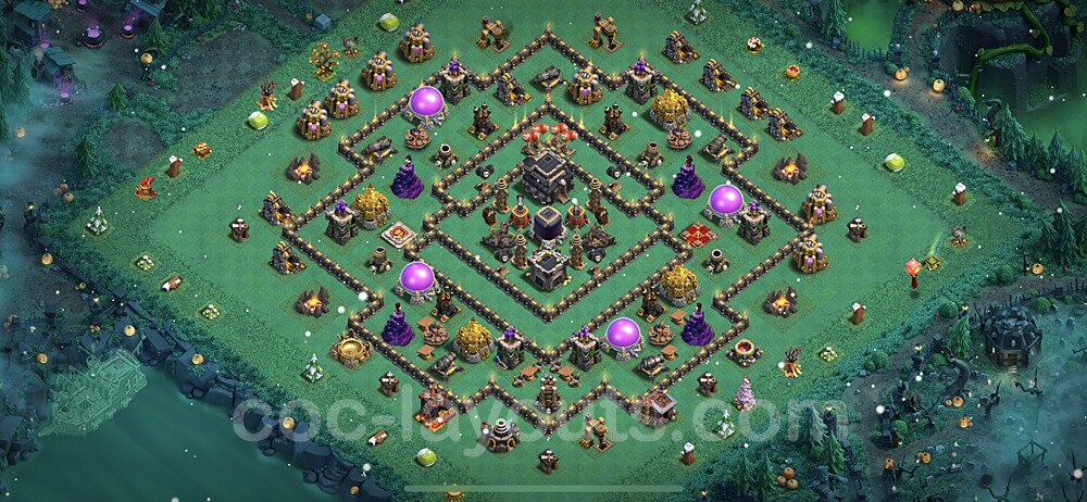 Base plan TH9 (design / layout) with Link, Hybrid for Farming 2023, #251