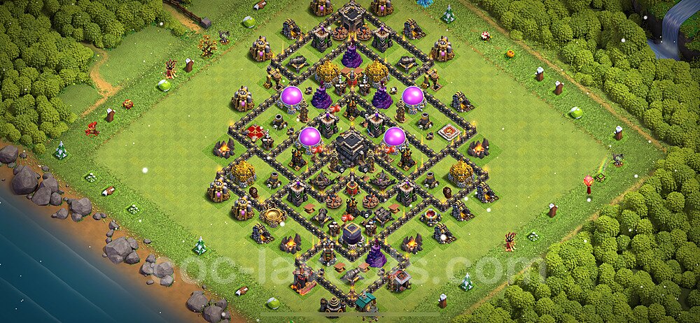 Base plan TH9 (design / layout) with Link, Hybrid for Farming 2023, #266