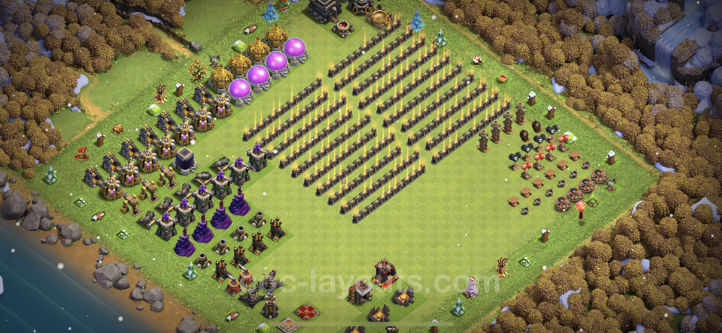 Best Funny Troll Base TH9 with Link 2023 - Town Hall Level 9 Art Base Copy  - (#18)