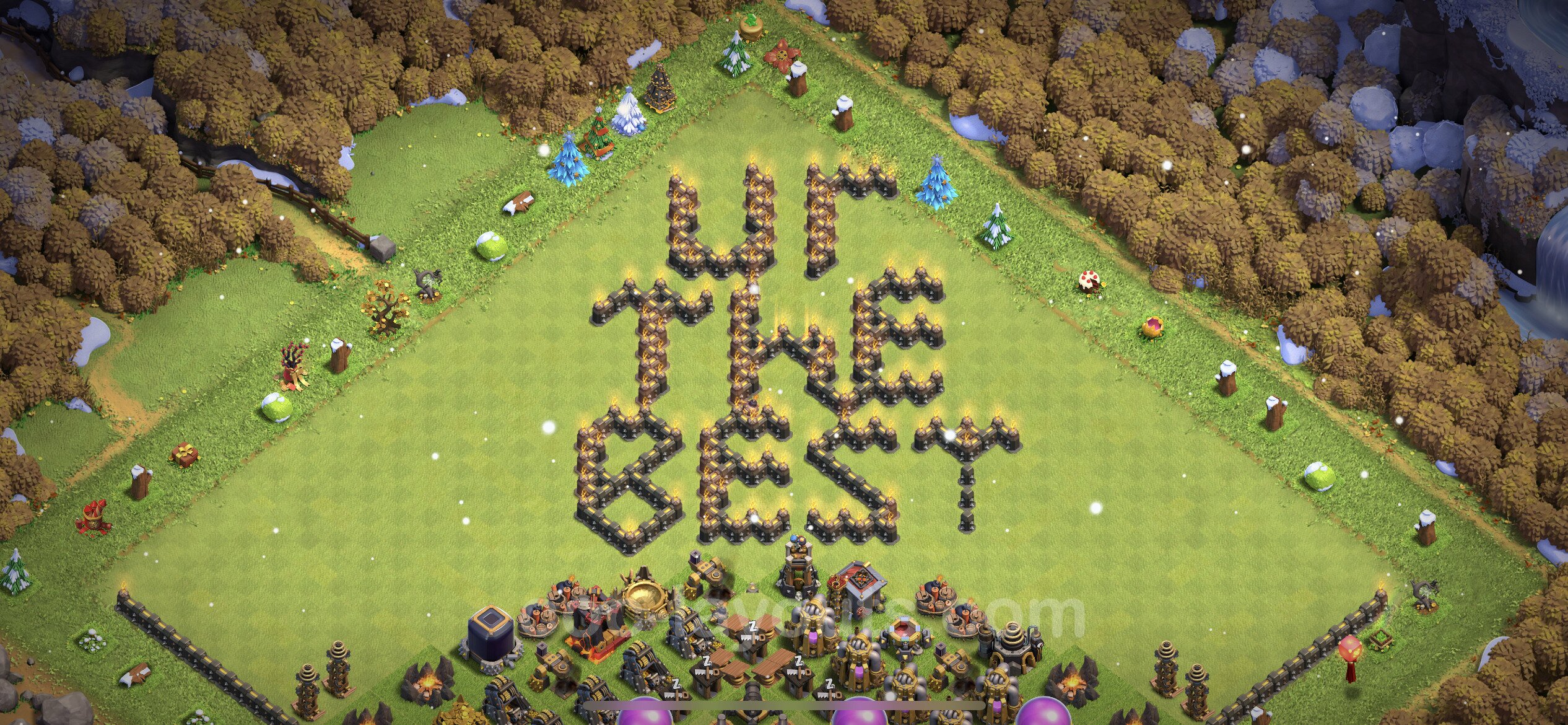 Best Funny Troll Base TH9 with Link 2023 - Town Hall Level 9 Art Base Copy  - (#20)