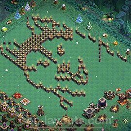 Troll Funny Diseño de aldea Ayuntamiento 9 Copiar - COC TH9 Perfecta Art Distribucion 2023 + Enlace - #12