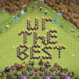 TH9 Funny Troll Base Plan with Link, Copy Town Hall 9 Art Design 2023, #20