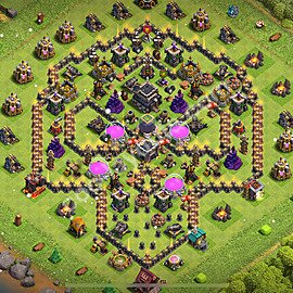 Top Base de Troll Funny HDV 9 + Lien (Link) 2025 - Hôtel de Ville 9 Art Base Copier - #27