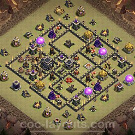 Die Clan War Base RH9 + Link 2022 - COC Rathaus Level 9 Kriegsbase (CK / CW) - #103