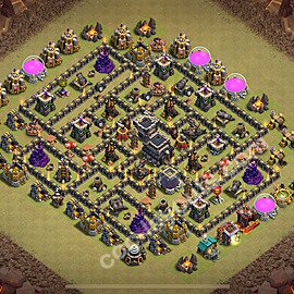 Военная База ТХ 9 2025 Максимальная Прокачка для Лиги Войны Кланов (КВ / ЛВК) Скопировать, Анти Все, #124