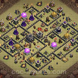 Die Clan War Base RH9 + Link, Anti Alles 2023 - COC Rathaus Level 9 Kriegsbase (CK / CW) - #20