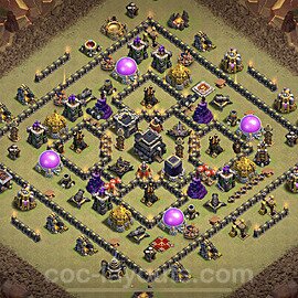TH9 Max Levels CWL War Base Plan with Link, Anti Everything, Hybrid, Copy Town Hall 9 Design 2023, #26