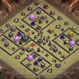 Municipio livello 9 Base di Guerra + Link, Anti Air / Dragon - Miglior Disposizione Villaggio COC 2023 TH9 - #27