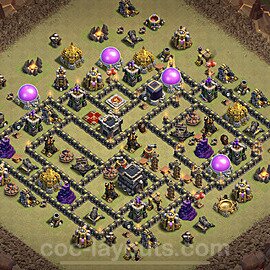 Die Clan War Base RH9 + Link, Anti Alles 2023 - COC Rathaus Level 9 Kriegsbase (CK / CW) - #30