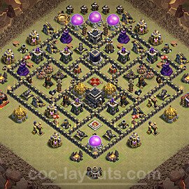 Die Maximal Clan War Base RH9 + Link, Anti Alles 2023 - COC Rathaus Level 9 Kriegsbase (CK / CW) - #38