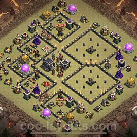Die Anti 3 Sterne Clan War Base RH9 + Link, Anti Alles 2022 - COC Rathaus Level 9 Kriegsbase (CK / CW) - #94