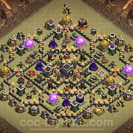 Die Anti 3 Sterne Clan War Base RH9 + Link, Anti Alles 2022 - COC Rathaus Level 9 Kriegsbase (CK / CW) - #99
