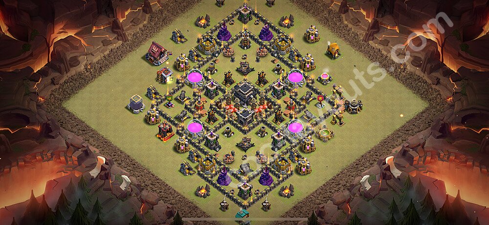 База ТХ 9 2025 для Лиги Войны Кланов (КВ / ЛВК) Скопировать, Анти-Воздух / Дракон, #114